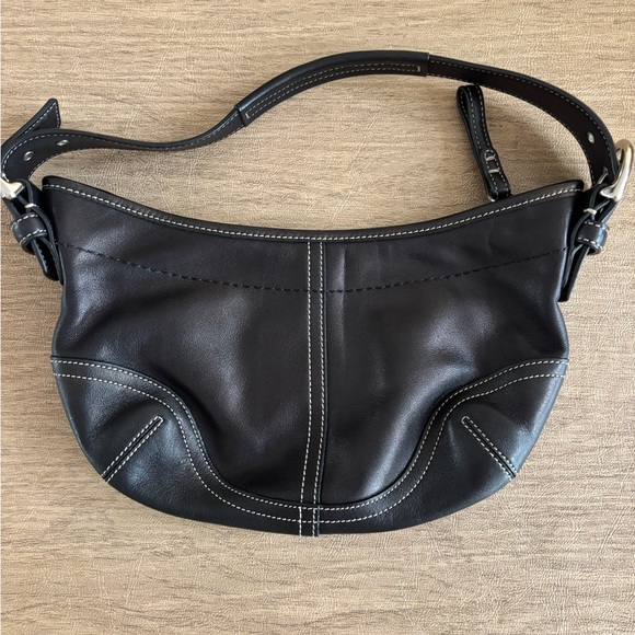 Black Leather COACH Shoulder Bag- ACCEPTING BEST OFFER TODAY - Picture 1 of 4